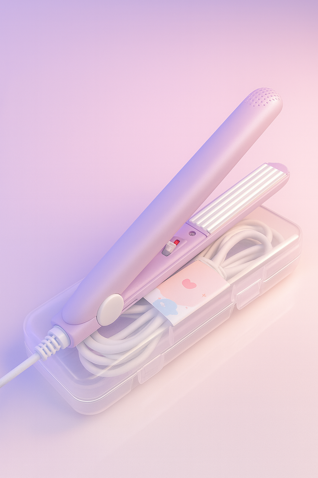 Mini Portable Electronic Hair Straightener And Curler