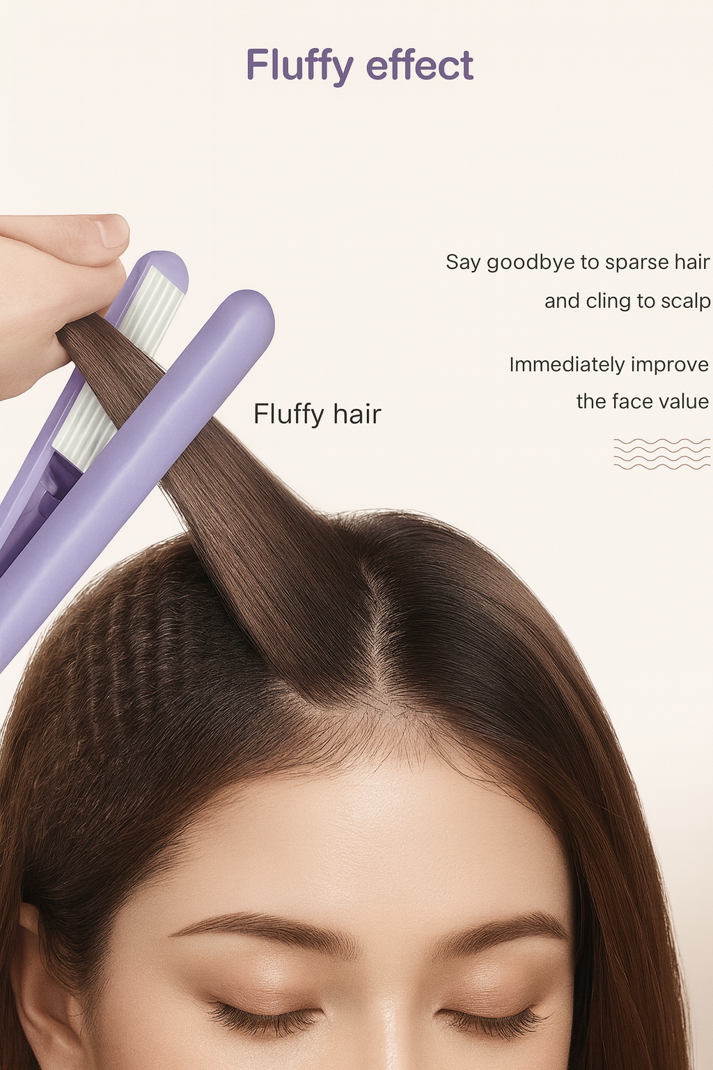 Mini Portable Electronic Hair Straightener And Curler